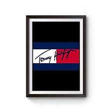 Tommy Hilfiger Signature Logo Poster Poster Poster On Signature Logo