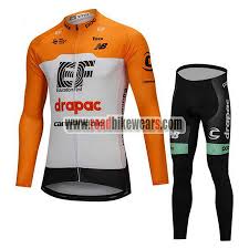 2018 Team Cannondale Cycle Apparel Biking Long Jersey And Padded Pants Tights Roupas De Ciclismo Yellow White