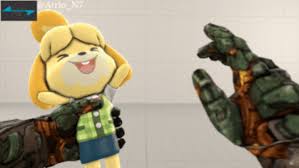 Pocket Isabelle Doom Eternal Dlc By Atrio Animation Part 2 Doomguy And Isabelle Animal Crossing Fandom Funny Doom