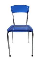 Acrylic Ghost Chair With Chrome Frame Blue Mc003 Acrylic Dining Chairs Chair Acrylic Chair
