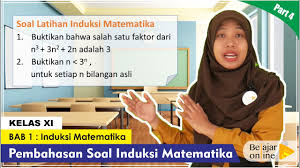 Materi Induksi Matematika Kelas 11 Contoh Soal Dan Pembahasan Induksi Matematika Youtube