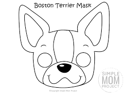 Dog Face Mask Templates Dog Template Puppy Coloring Pages Dog Crafts