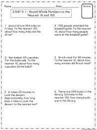Free Rounding To The Nearest 10 And 100 By The Tulip Teacher Tpt Word Problem Worksheets Word Problems 3rd Grade Word Problems