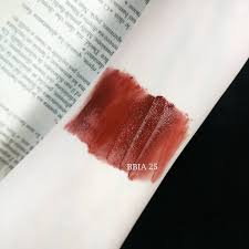 Thỏi son bbia last powder một chiến binh mới mang kết chất son mỏng nhẹ với lớp bột mịn được mô tả sẽ mang lại cảm giác nhẹ nhàng tuyệt đối lên môi~nowear finish. Son Kem Bbia Last Velvet Lip Tint 25 Ä'á» Nau Chinh Hang 140 000Ä'