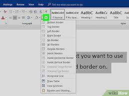 How To Add A Border To Word Wikihow
