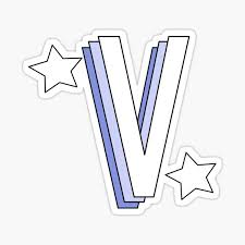 So you can use the aesthetic fonts generator for your social media profiles, posts, statuses, and captions. Aesthetic Purple Letter V With Stars Sticker By Allielibby Redbubble