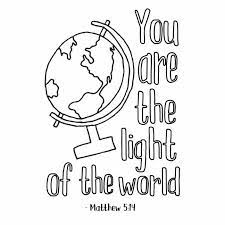 1242 x 2208 file type: Matthew 5 14 You Are The Light Of The World Coloring Page Stevie Doodles Free Printable Coloring Pages