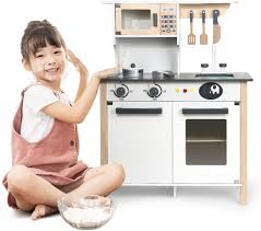 Joyin 29 pcs play kitchen accessories kids pots and pans playset, toy kitchen sets with stainless steel cookware set, cooking utensils, apron&chef hat and grocery play food sets, gift for kids. Buy Kids Kitchen Playset Toddler Play Kitchen Toy Set With Sink Oven Microwave Stove And Pots Pretend Cooking Toy Kit Gift For Girls Boys Ages 3 Online In Turkey B0974hqkfh
