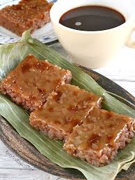 Biko A Rice Cake Is A Native Filipino Delicacy Where Glutinous Rice Is Cooked With Coconut Milk And Brown Sugar Then Topped Wi Rice Cakes Biko Recipe Recipes