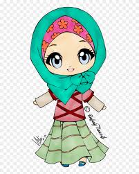 Baker cartoon chef, bagel, taide, bagel, leipuri png. Cute Muslimah Muslim Girl Clipart Cute Free Transparent Png Clipart Images Download