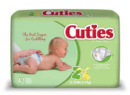 Cuties Baby Diapers Size 2 42 Diapers Walmart Com