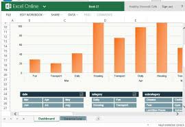 Monthly Expense Chart Template For Excel Online