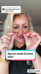Replying to @leeleeV2 great idea! Taking apricot seeds with the brazil  nuts! Whst power packed combo! #apricot #apricotseeds #healthylifestyle  #healthjourney #skincare