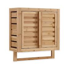 Some brown bathroom wall cabinets can be shipped to you at home, while others can be picked up in store. Haven No Tools Bamboo Wall Cabinet Bed Bath Beyond