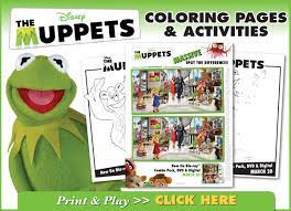 Select from 35870 printable crafts of cartoons, nature, animals, bible and many more. Muppets Dvd Giveaway And Free Printable Muppets Coloring Pages Classy Mommy