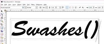 Font brush script mt release note updateing. Ask A Font Creator Diy Swashes In Inkscape The Font Bundles Blog