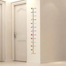 removable height chart measure wall sticker decal for kids baby diy room animal ebay