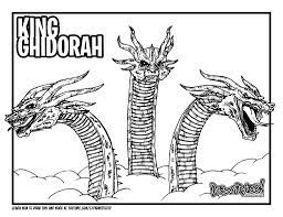 King adora coloring page : King Ghidorah Coloring Pages Coloring Home