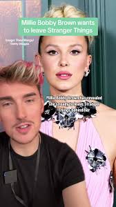 Millie Bobby Brown wants to leave #StrangerThings and is a feminist bc a  psychic told her so… just a normal news morning then ✨ #milliebobbybrown  #netflix #fy #celeb