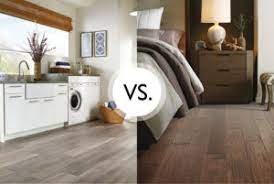Like laminate flooring, lvp uses a photographic layer to mimic the appearance of wood, but loses the texture and feel underfoot of real wood. Luxury Vinyl Plank Vs Hardwood Flooring Toronto Mississauga Markham