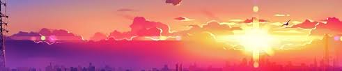 Animated gif about anime in cartoonish by raluca miclea. Anime City Sunset Wallpaper