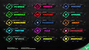 On the channel these will then be displayed. Nanotech Twitch Panels Visuals By Impulse
