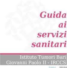 Istituto comprensivo statale giovanni paolo ii. Guida Ai Servizi Sanitari Istituto Tumori Bari Giovanni Paolo Ii Irccs Prodotta Il