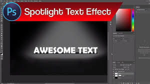 How To Add Spotlight In Photoshop Spotlight Effect For Text Photoshop Ads Text