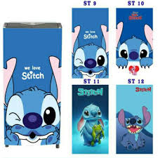 Wallpaper Stiker Kulkas 1 Dan 2 Pintu Motif Gambar Stitch Lucu Shopee Indonesia