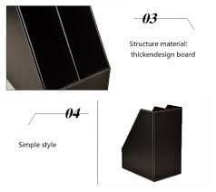 Free shipping on orders over $25 shipped by amazon. 3 Slot Vertical Style Leather Magazine Holder Office Desk Organizer File Document Tray Box Bookends Book Stand Black Desk Accessories Workspace Organizers Office Products Promhighschool In