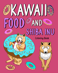 Some red shiba inu dogs come in more vibrant in color than others. Kawaii Food And Shiba Inu Coloring Book By Paperland Blurb Books