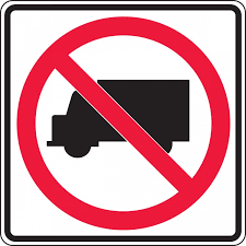 No trucks allowed sign meaning. No Trucks Symbol Truck Restriction Sign Frr041
