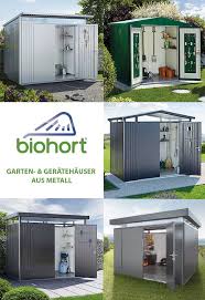 Biohort Gerate Und Gartenhauser Werden Aus Hochwertigem Feuerverzinktem Metall Gefertigt Und Sind Lebenslang Wartungsfrei Biohort Blech Gartenhaus Gartenhaus