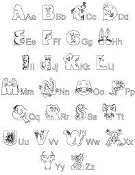 Ecris ton prénom en découpant les animaux en respectant le code, sur la 2ème fiche, lis le message codé. Coloriage204 Coloriage De L Alphabet