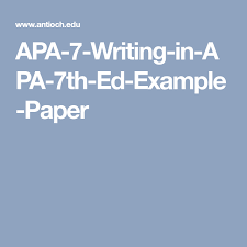 Apa 7 Writing In Apa 7th Ed Example Paper In 2020 Apa Paper Example Educational Technology Paper