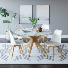 Wade Logan Dakota Upholstered Dining Chair Reviews Wayfair Dining Room Small Dining Table Marble Faux Marble Dining Table