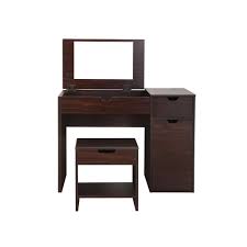 Furniture Of America Clover 2 Piece Espresso Vanity With Stool Ynj 317 4 Bedroom Vanity Set Furniture Of America Bedroom Vanity