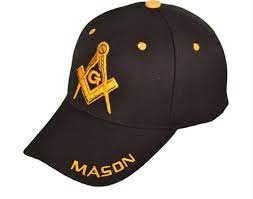 Black And Gold Mason Hat Masonic Lodge Ball Baseball Cap By C3186orhuur Hats For Men Baseball Hats Black Baseball Cap