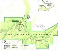 Walnut Canyon Trail Map Walnut Canyon