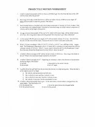 Try to remember, you always have to care for your child with amazing care, compassion and affection to be. Projectile Motion Worksheet