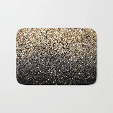 Target has a wide range of rugs and mats for your bathroom. Hot Bathroom Rugs Black Gold Sparkle Bath Mat Flannel Absorbent Non Slip Doormat For Entrance Door Bath Mats Aliexpress