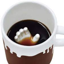Every time you take a sip of coffee, you will be reminded of halloween. Submerged Hand Coffee Cups Halloween Mugs