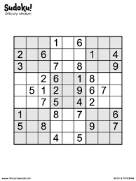 This free printable contains medium level sudoku puzzle numbers 37 through 40. Sudoku 01 Tim S Printables