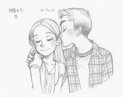 Pin By Cluey Wong On My Artwork Cute Couple Drawings Cartoon Couples Drawings Art