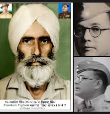 Jai Hind Image of Col Niranjan Singh Gill, Gen Mohan Singh and Capt Akram  ji of Indian National Army . Image taken in South East Asia when INA was  getting formed by