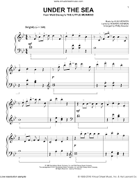 Menken Under The Sea Classical Version From The Little Mermaid Arr Phillip Keveren Sheet Music For Piano Solo