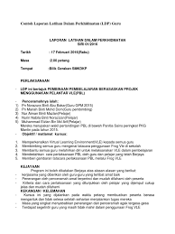March 2, 2014march 2, 2014 by adminsegar, posted in aktiviti guru. Contoh Laporan Latihan Dalam Perkhidmatan