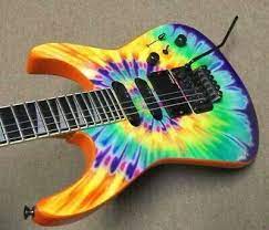 Jackson Wow How Do I Get One Psychodelic Tie Dye Guitar Bass Guitar Bass Guitars For Sale