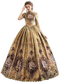 Kemao Vestito Da Donna Stile Vittoriano Rococo Amazon It Abbigliamento
