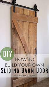 This diy barn door plan is used in place of a traditional interior door and it really adds some character to the space. Diy Single Sliding Barn Door Sugar Maple Notes
